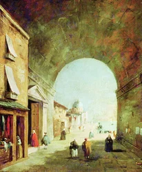 Ansicht einer venezianischen Straße